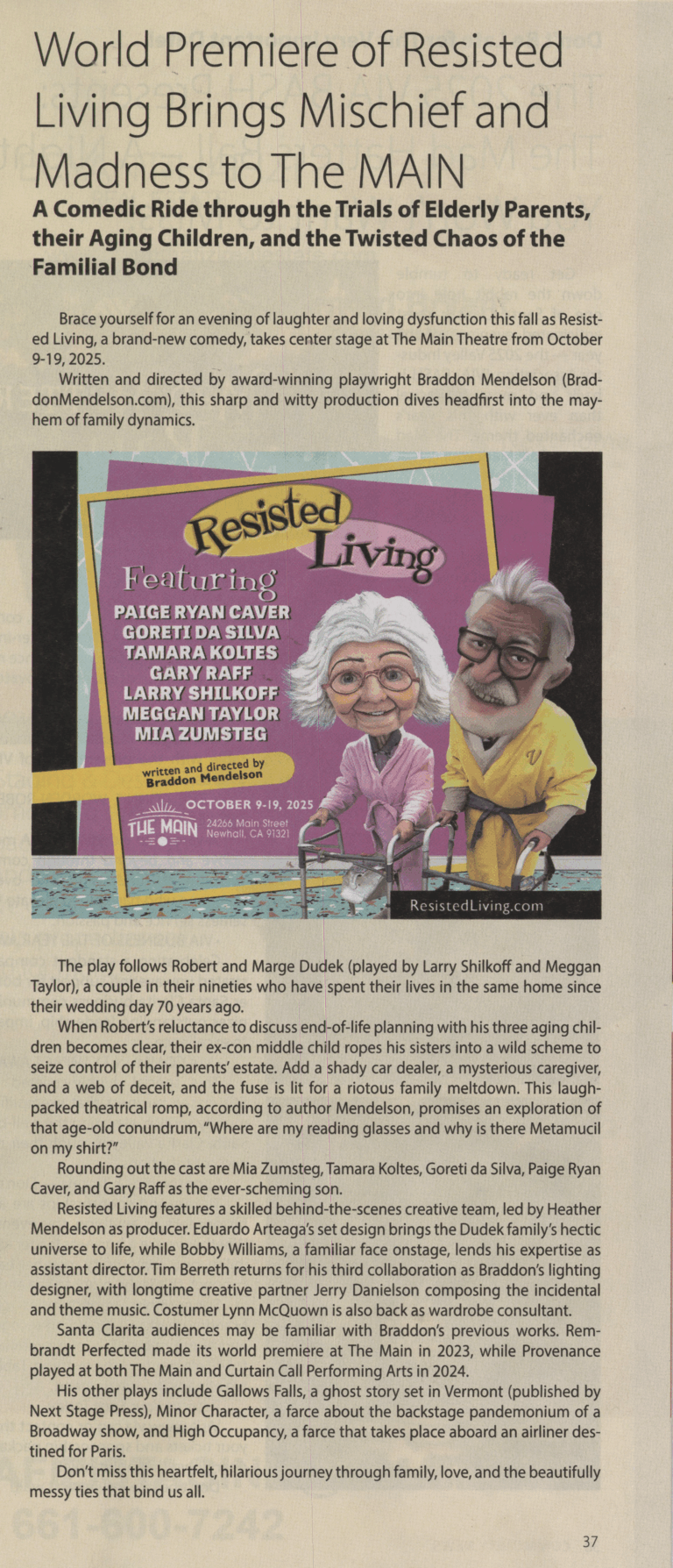 Resisted Living article